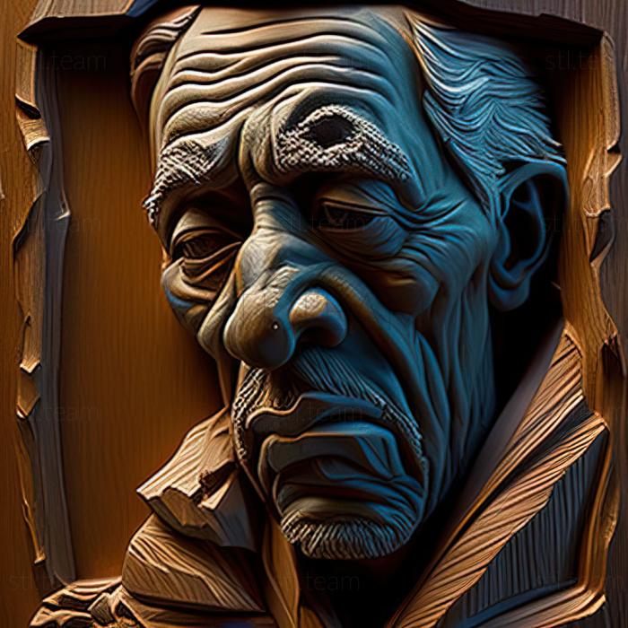3D модель Джеймс Бишоп, американский художник (STL)